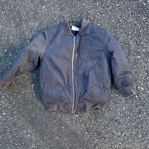 Boys size 4 Gray Bomber Jacket. S1